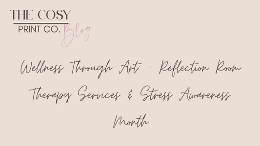 Wellness prints with calming designs and positive messages, perfect for adding some peace to your home or therapy room