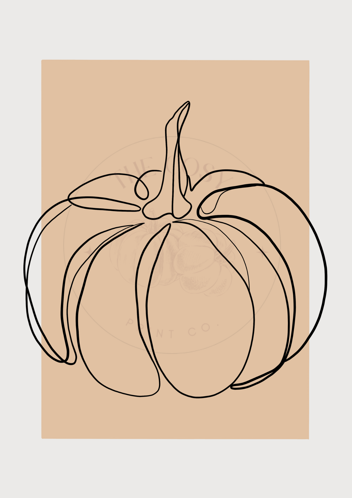 Pumpkin Abstract print