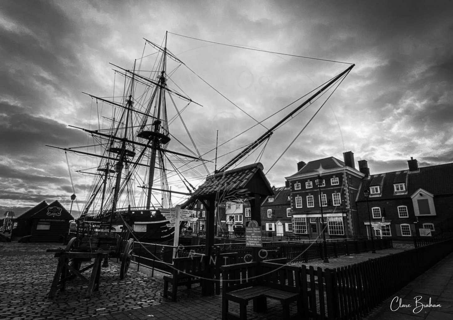 hms-trincomalee-b-w-print