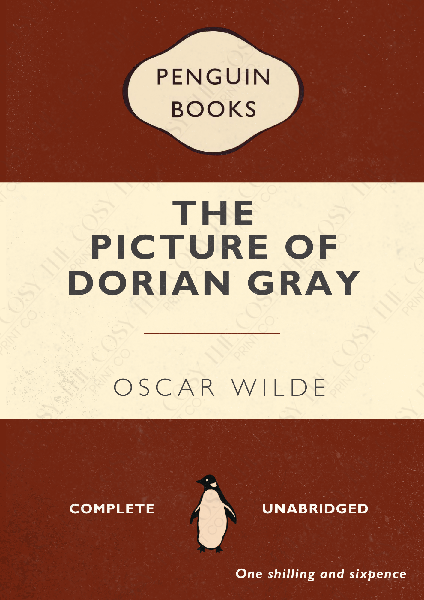 The Picture of Dorian Gray print, Oscar Wilde wall art, classic literature print, gothic literature poster, literary-inspired home décor, book lover gift, dark academia print, A4 & A3 print