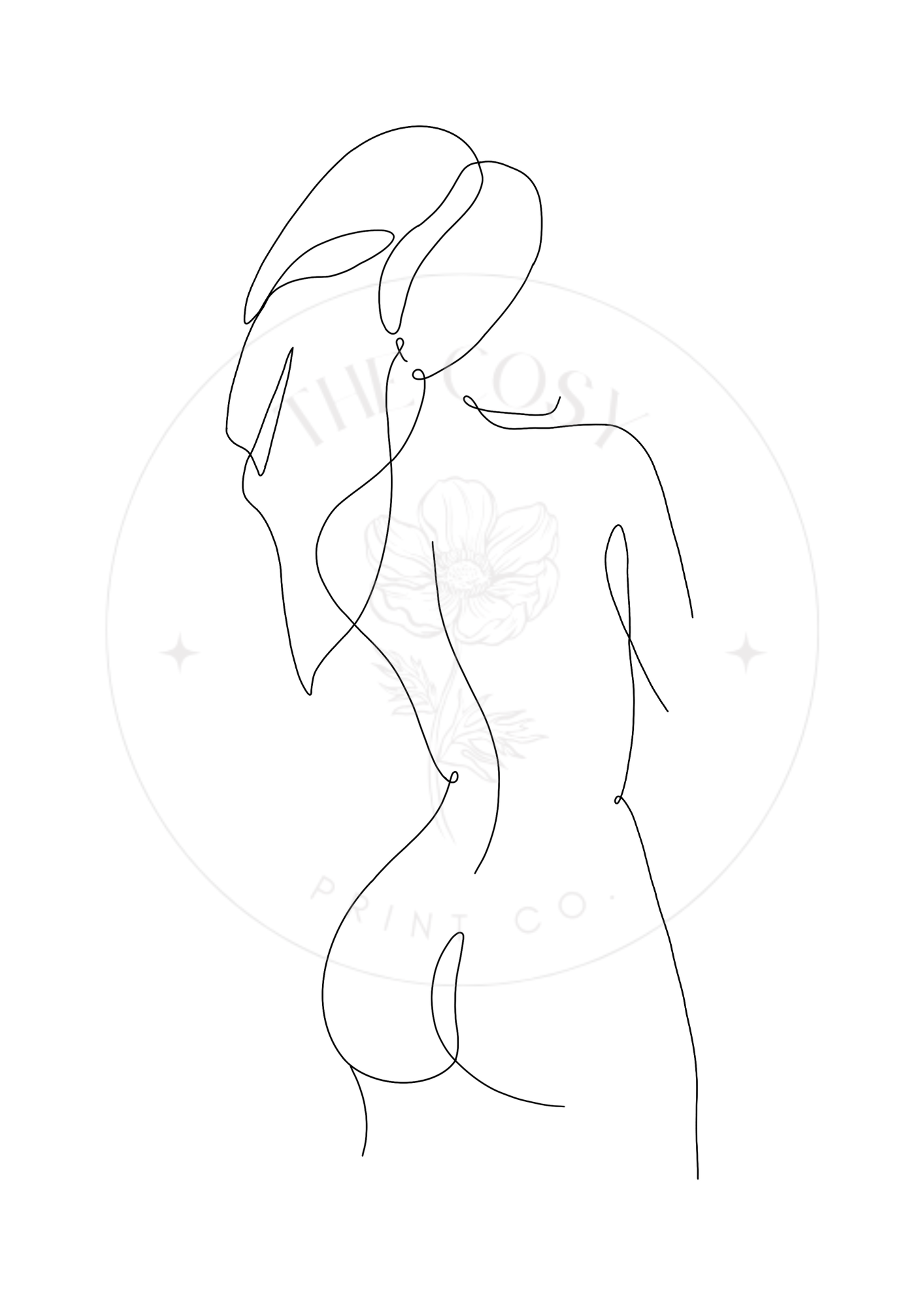 Trio of black and white line drawings featuring two women in towels and a central quote: "Relax. Soak. Unwind." – perfect for bathroom décor.