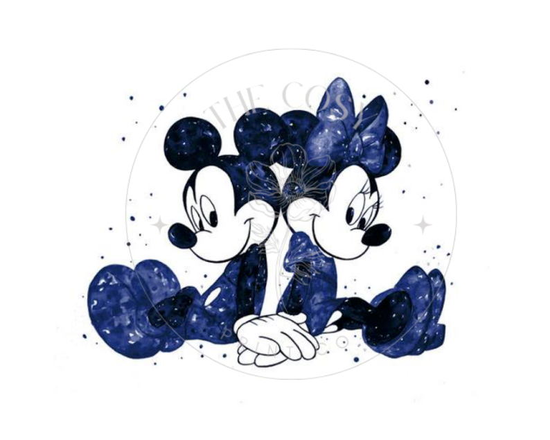 Mickey & Minnie Watercolour Print