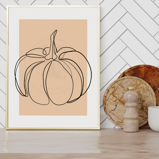 Pumpkin Abstract print